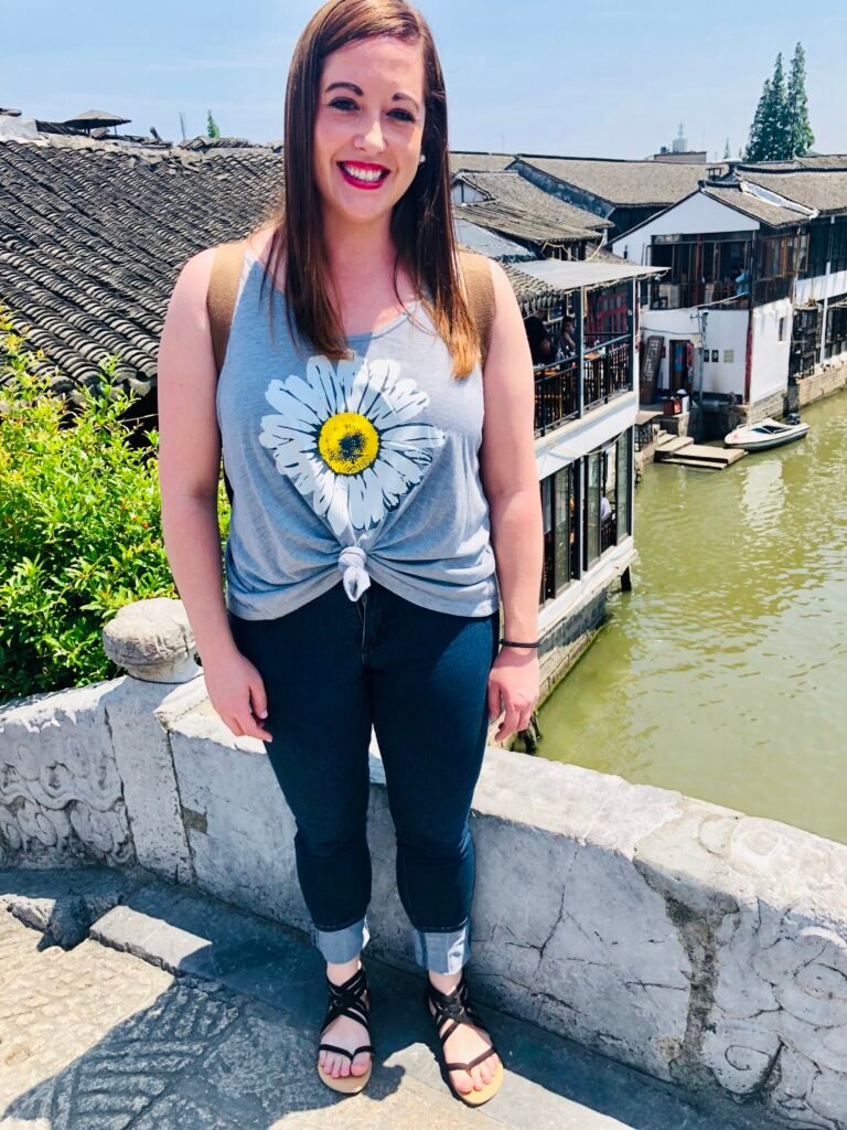 Exploring a traditional canal water town near Shanghai, China.