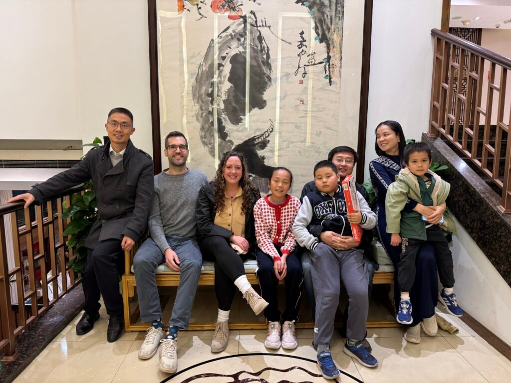 Group photo with friends during my time visiting China.