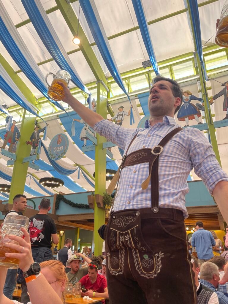Oktoberfest for first timers inside a Munich beer tent